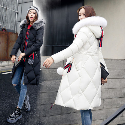 Long hooded padded down coat coat women - L&M LIFE PRODUCTS