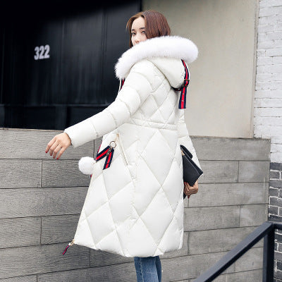 Long hooded padded down coat coat women - L&M LIFE PRODUCTS