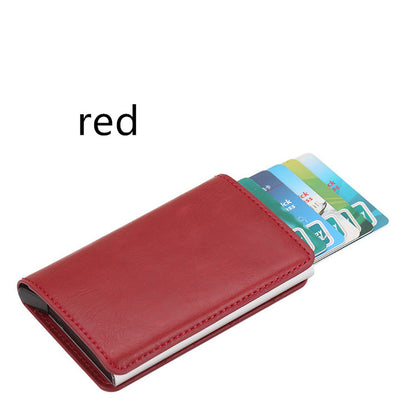 PU Automatic Card Card Holder RFID Multi-function Card Holder - L&M LIFE PRODUCTS