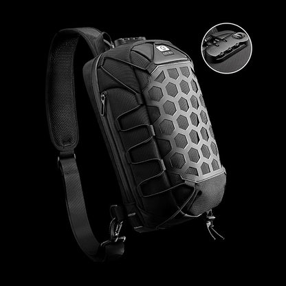 New Sports Chest Bag Black Fashion Messenger Bag - L&M LIFE PRODUCTS