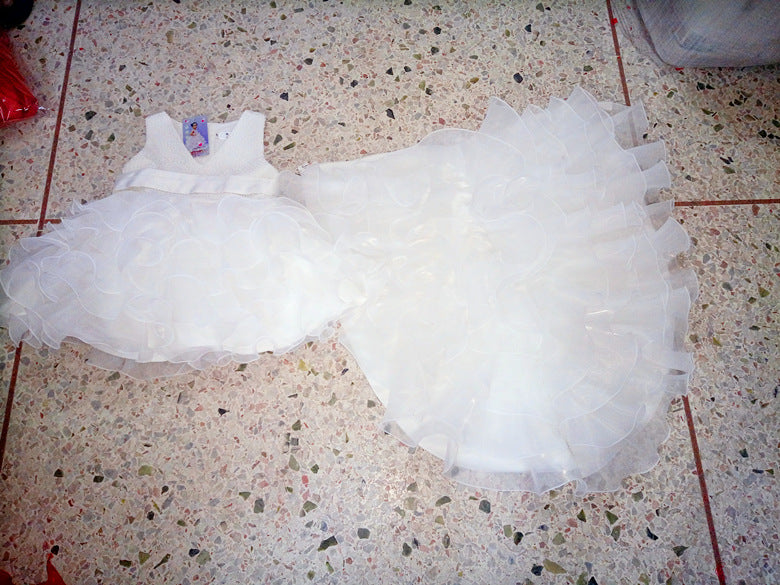 Trailing dress flower girl tuxedo small dress - L&M LIFE PRODUCTS