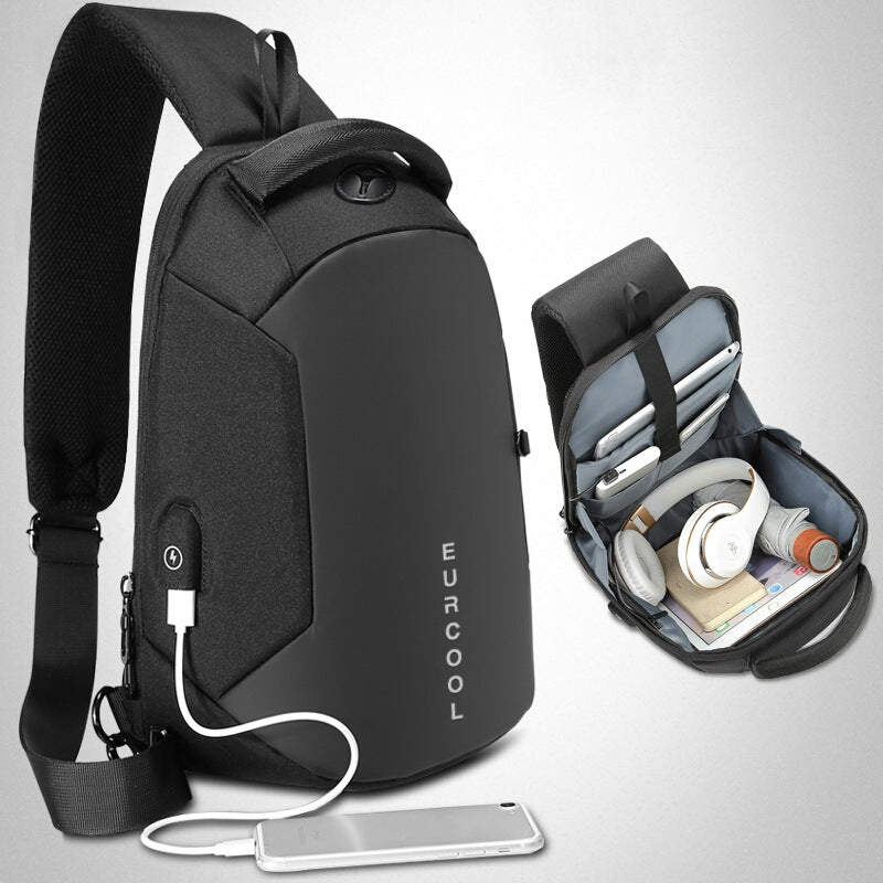 Men's cross-body bag waterproof single shoulder bag - L&M LIFE PRODUCTS