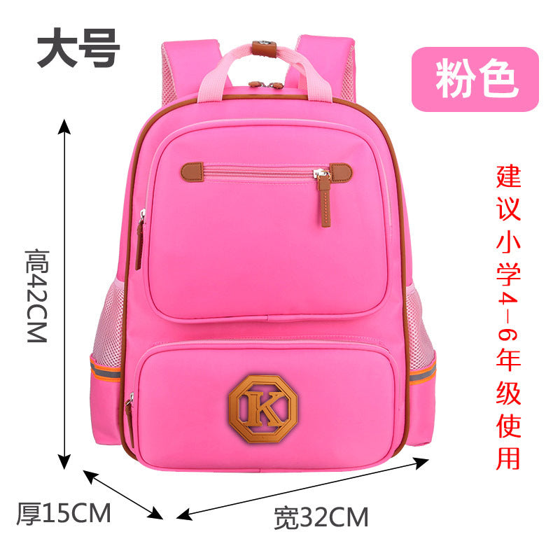 Children's schoolbags, schoolchildren, boys and girls, 1-3-4-6 grade English wind reducing children's backpacker - L&M LIFE PRODUCTS