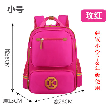 Children's schoolbags, schoolchildren, boys and girls, 1-3-4-6 grade English wind reducing children's backpacker - L&M LIFE PRODUCTS