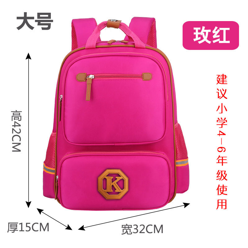 Children's schoolbags, schoolchildren, boys and girls, 1-3-4-6 grade English wind reducing children's backpacker - L&M LIFE PRODUCTS