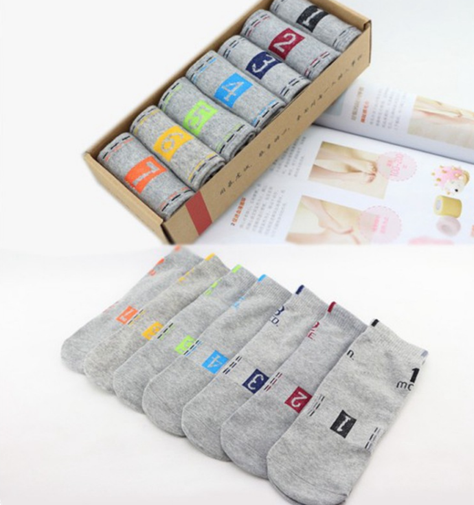 Seven days creative digital cotton socks sports socks lazy week couples socks - L&M LIFE PRODUCTS
