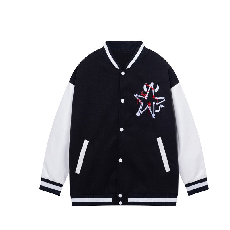 Personalized Embroidery Casual Jacket Couple Fashion Baseball Uniform - L&M LIFE PRODUCTS