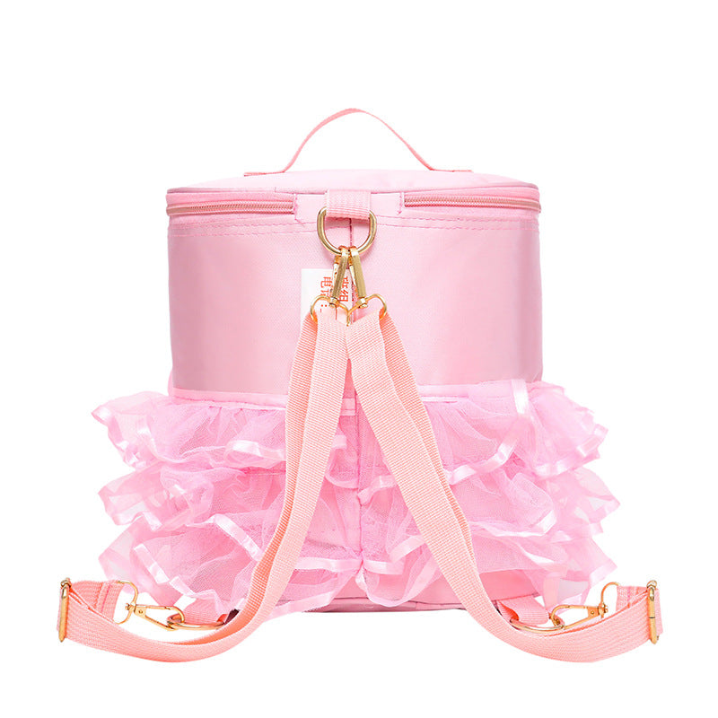 New children's Dance Bag Girls Dance backpack, bag, Ballet Bag, lovable yarn skirt - L&M LIFE PRODUCTS