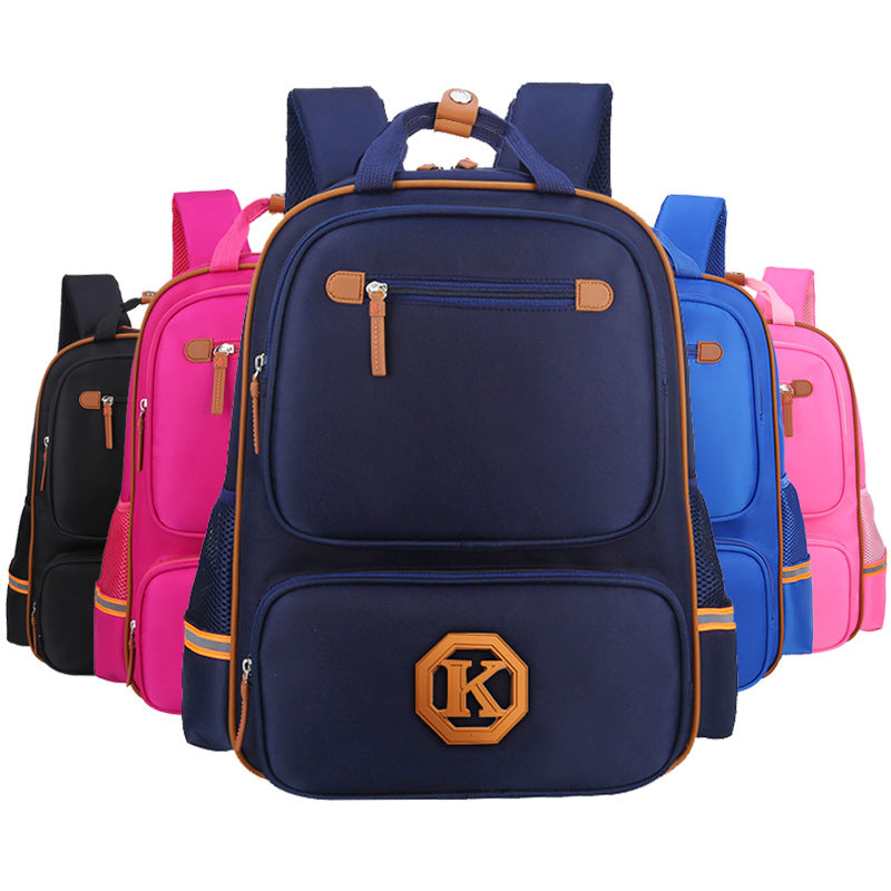 Children's schoolbags, schoolchildren, boys and girls, 1-3-4-6 grade English wind reducing children's backpacker - L&M LIFE PRODUCTS