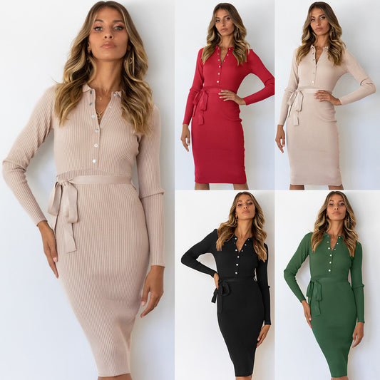 Mid-length Pullover Knitted Dress - L&M LIFE PRODUCTS