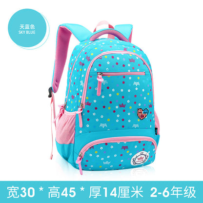 A primary schoolboy and children's schoolbag girl 2-6 grade knapsack knapsack Korean shoulder Princess bag super light weight loss - L&M LIFE PRODUCTS