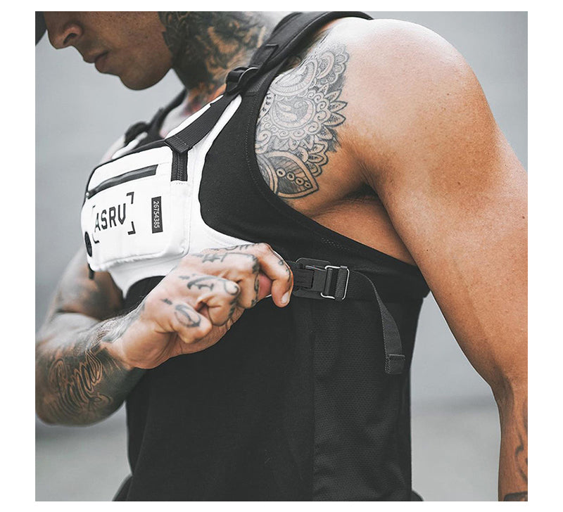 Reflective Utility Wearable Fashion Sports Chest Bag for Men Women - L&M LIFE PRODUCTS