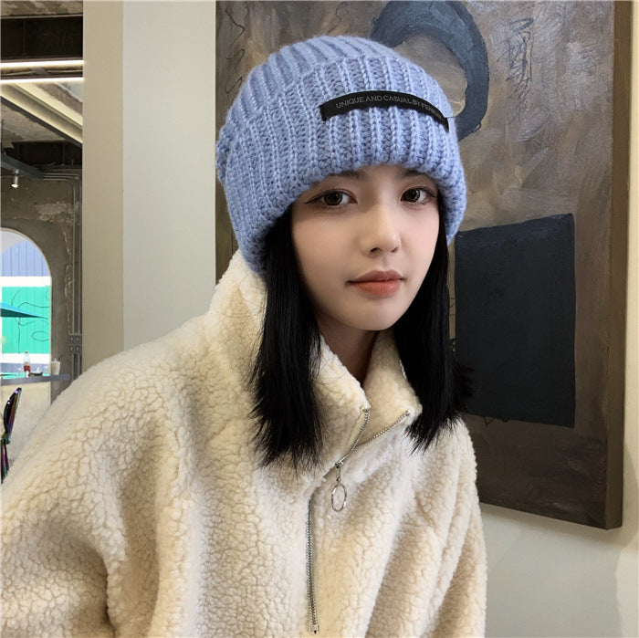 Hat Women's Autumn And Winter New Patch Net Red Big Head Woolen - L&M LIFE PRODUCTS