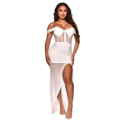 Strapless Slim Dress Nightclub Clothes - L&M LIFE PRODUCTS