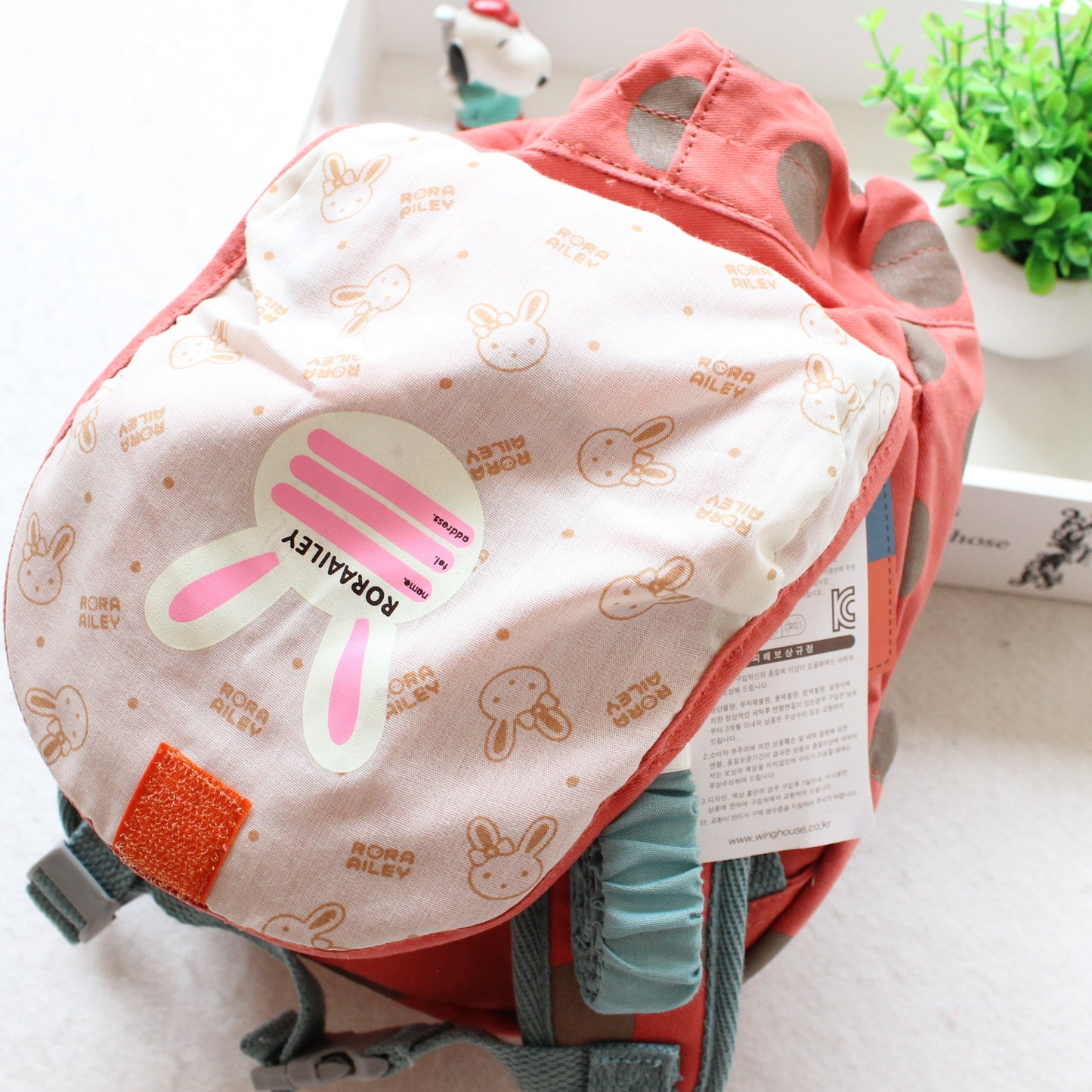 Foreign trade Korean version of pure cotton children's shoulder knapsack - L&M LIFE PRODUCTS