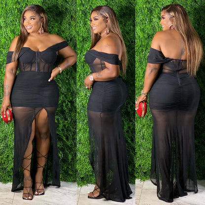 Strapless Slim Dress Nightclub Clothes - L&M LIFE PRODUCTS