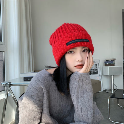 Hat Women's Autumn And Winter New Patch Net Red Big Head Woolen - L&M LIFE PRODUCTS