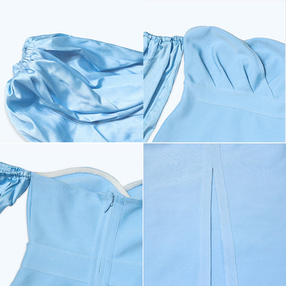 European And American Women's Dress Pile Sleeve Dress - L&M LIFE PRODUCTS