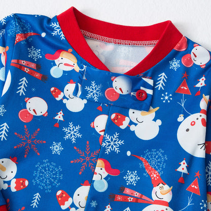 Long-sleeved Snowflake Christmas Women's Pajamas - L&M LIFE PRODUCTS