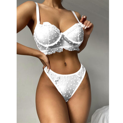 Underwear Set Three-dimensional Love Embroidery Midsummer - L&M LIFE PRODUCTS
