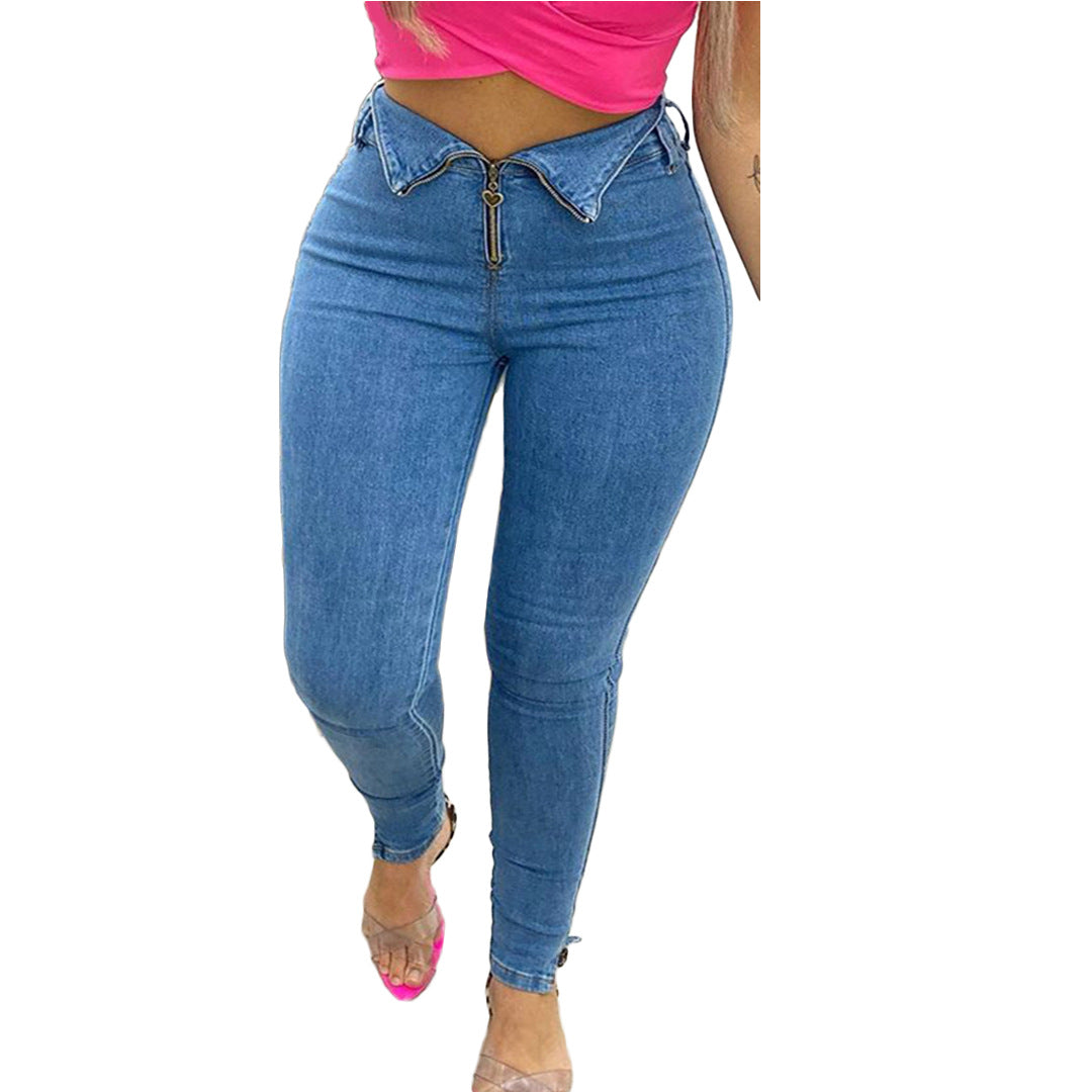 Fashion casual jeans with jeans - L&M LIFE PRODUCTS