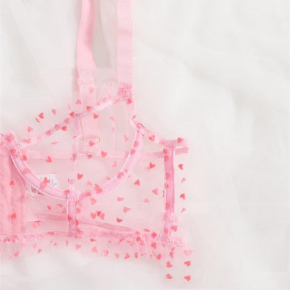 Underwear Set Three-dimensional Love Embroidery Midsummer - L&M LIFE PRODUCTS