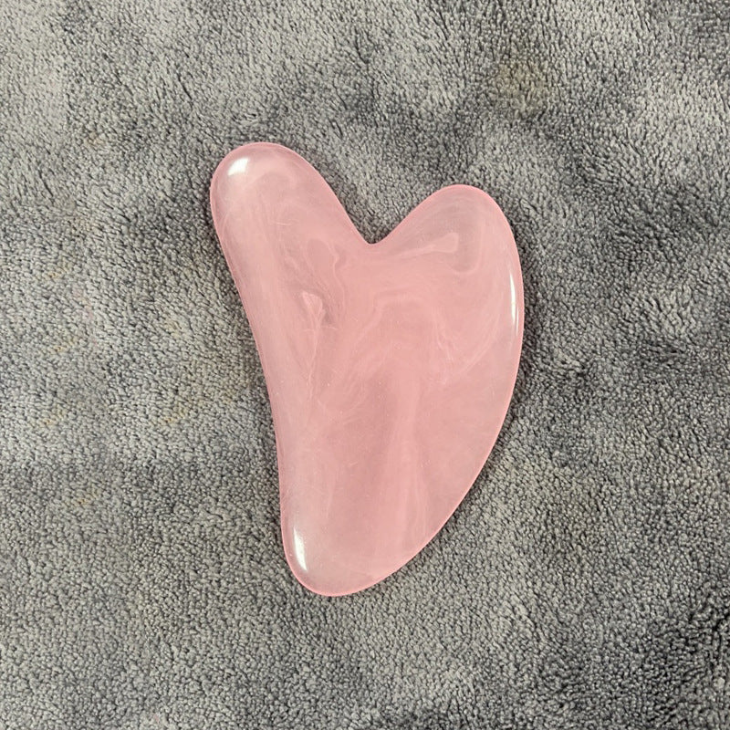 Resin Beeswax Heart-shaped Gu Sha Facial Scraping Sheet For Beauty Salon - L&M LIFE PRODUCTS