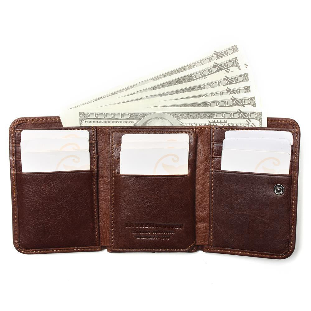 Men's ultra-thin leather wallet - L&M LIFE PRODUCTS