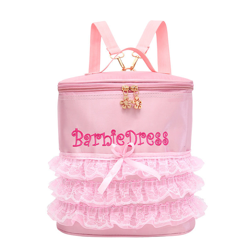 New children's Dance Bag Girls Dance backpack, bag, Ballet Bag, lovable yarn skirt - L&M LIFE PRODUCTS