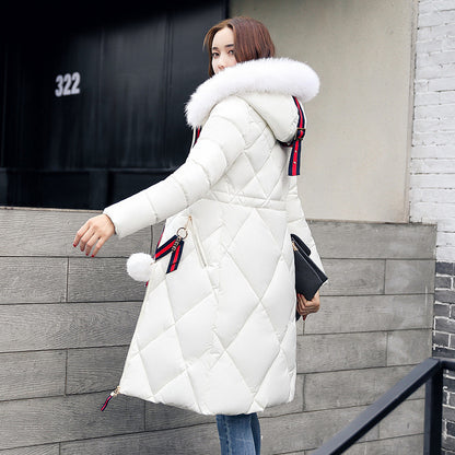Long hooded padded down coat coat women - L&M LIFE PRODUCTS