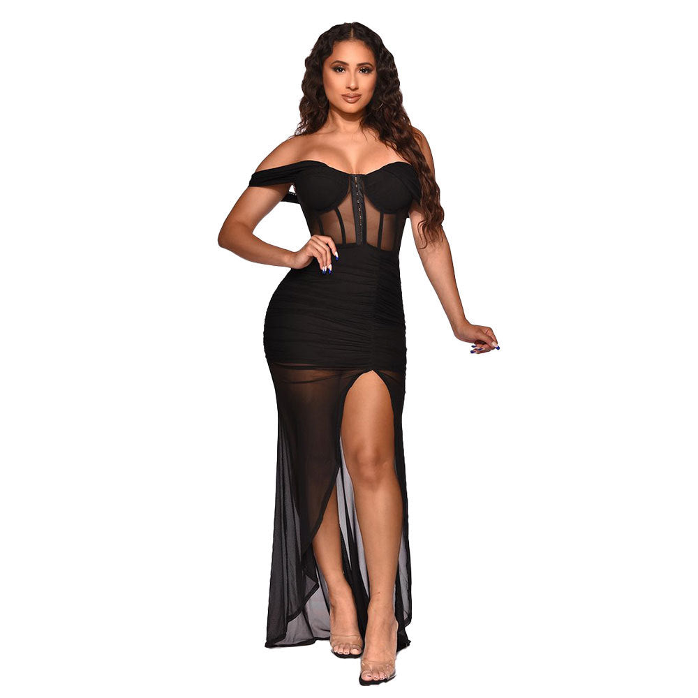 Strapless Slim Dress Nightclub Clothes - L&M LIFE PRODUCTS