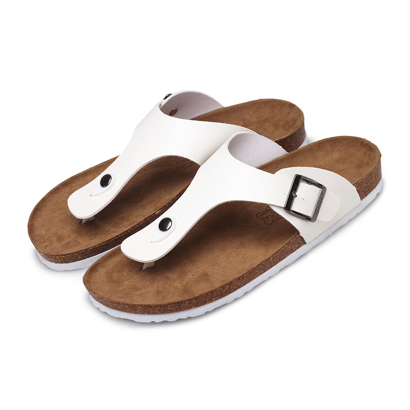 Summer Flip-Flops Beach Couples Cork Leisure Flip Flops - L&M LIFE PRODUCTS