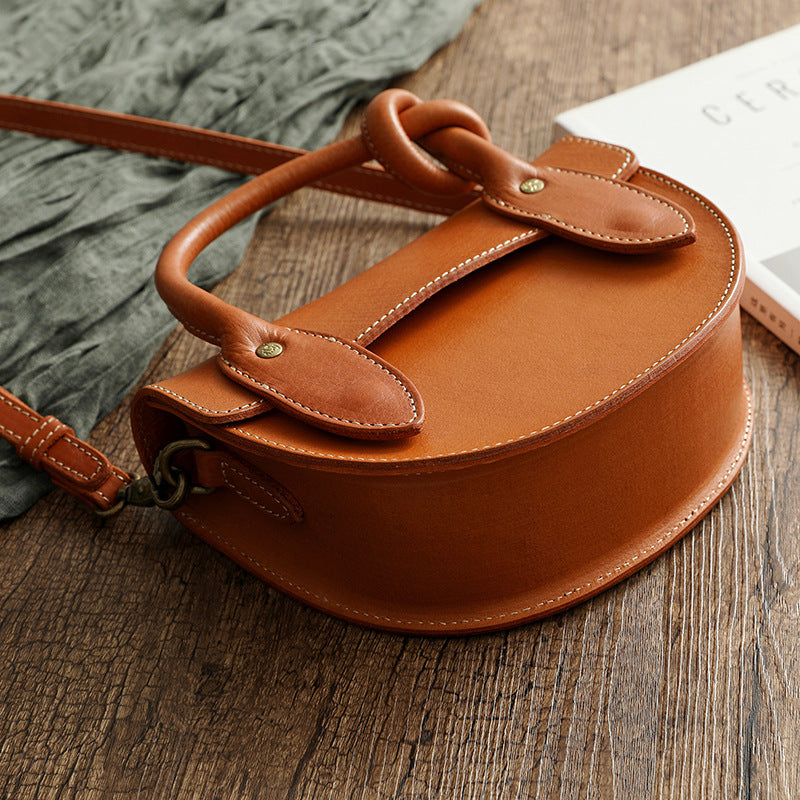 Vegetable Tanned Leather Handbag Goddess Doctor Art - L&M LIFE PRODUCTS