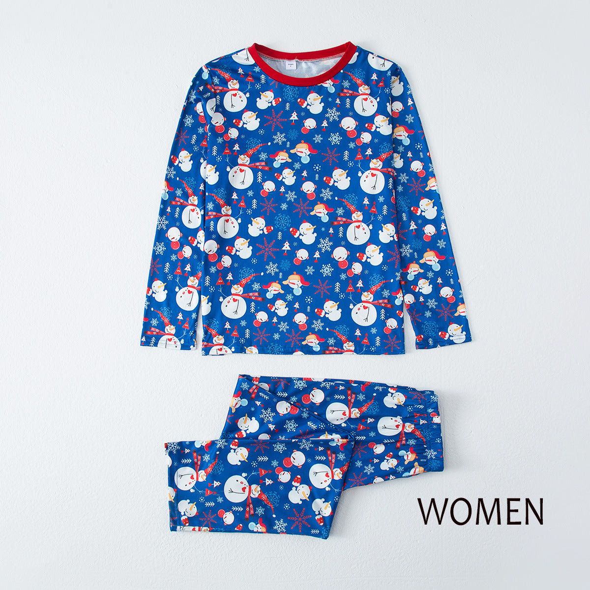 Long-sleeved Snowflake Christmas Women's Pajamas - L&M LIFE PRODUCTS