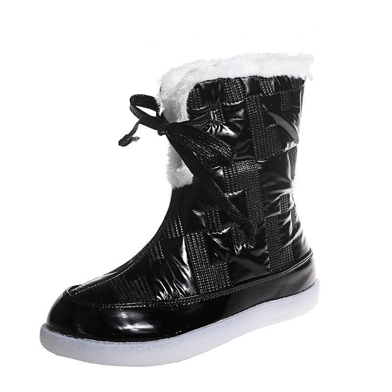 Women's Mid-boots Warm And Velvet Cotton - L&M LIFE PRODUCTS