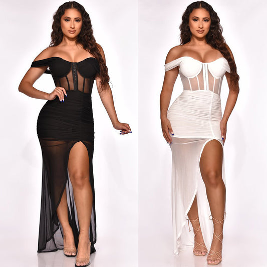Strapless Slim Dress Nightclub Clothes - L&M LIFE PRODUCTS