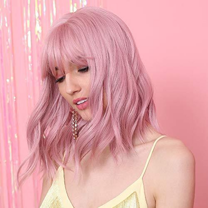 Pink Qi Liu Haizhong Long Curly Hair - L&M LIFE PRODUCTS