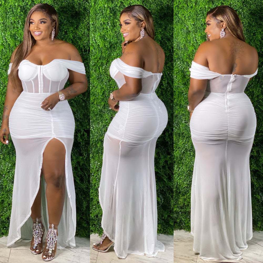 Strapless Slim Dress Nightclub Clothes - L&M LIFE PRODUCTS