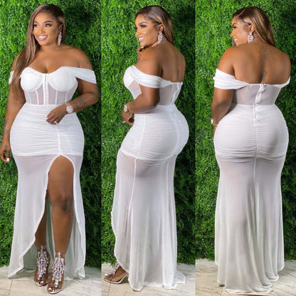 Strapless Slim Dress Nightclub Clothes - L&M LIFE PRODUCTS