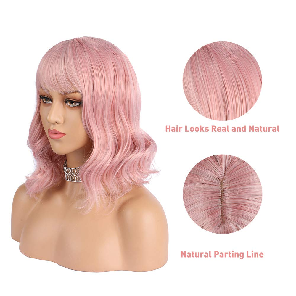 Pink Qi Liu Haizhong Long Curly Hair - L&M LIFE PRODUCTS