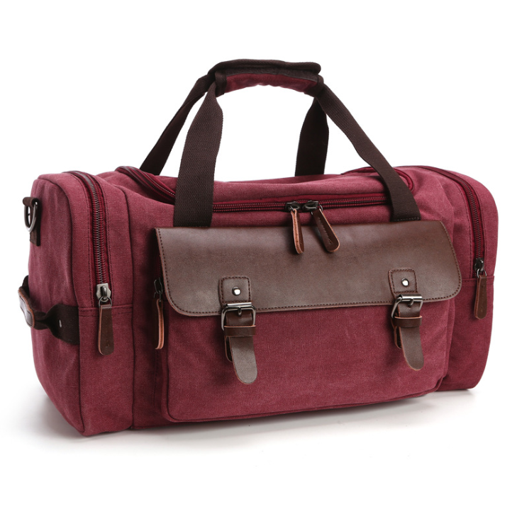 Travel bag student shoulder slung hand bag large capacity travel canvas bag luggage bag - L&M LIFE PRODUCTS