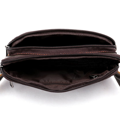 Leather Men's head leather waist bag - L&M LIFE PRODUCTS