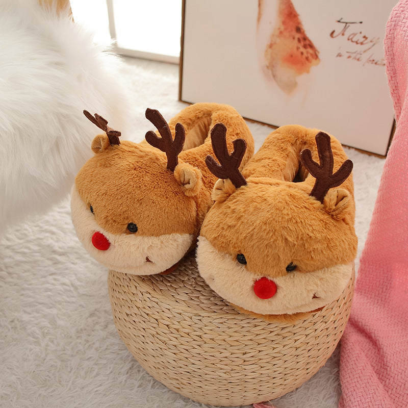 Winter Warm Student Dormitory Plush Cotton Slippers - L&M LIFE PRODUCTS