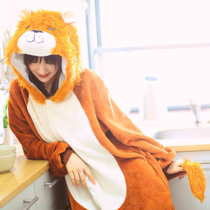 One Piece Pajamas Cartoon Winter Coral - L&M LIFE PRODUCTS