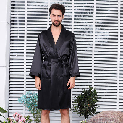 Summer thin silk long-sleeved pajamas - L&M LIFE PRODUCTS