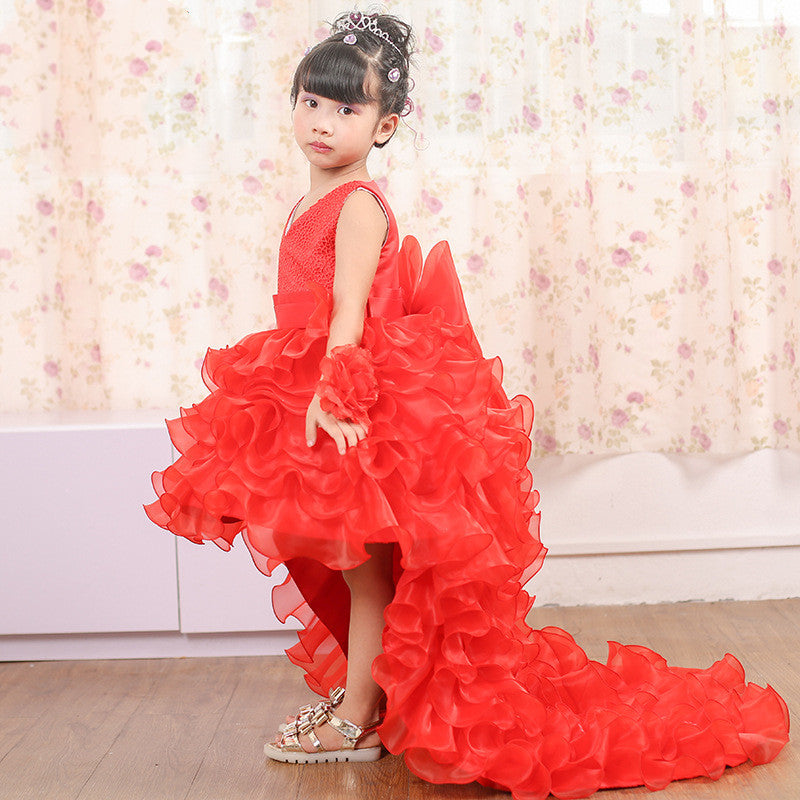 Trailing dress flower girl tuxedo small dress - L&M LIFE PRODUCTS