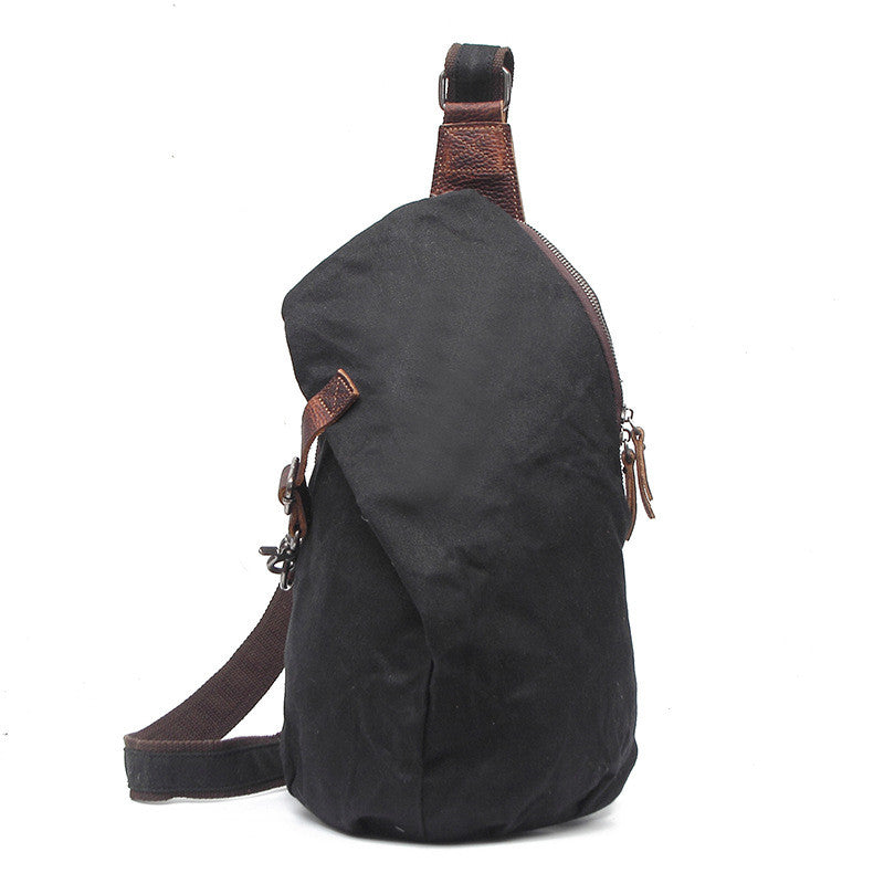 Retro Chest Bag Shoulder Bag Men Canvas Bag - L&M LIFE PRODUCTS