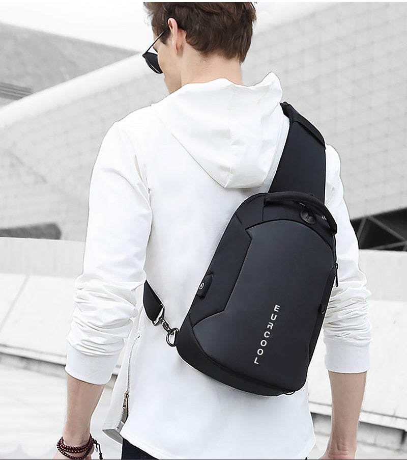 Men's cross-body bag waterproof single shoulder bag - L&M LIFE PRODUCTS