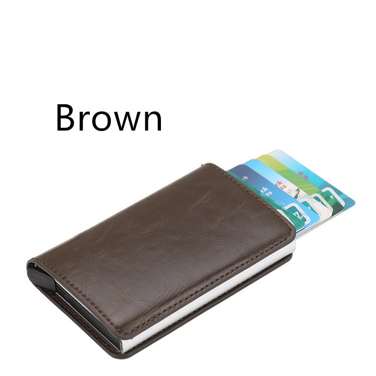 PU Automatic Card Card Holder RFID Multi-function Card Holder - L&M LIFE PRODUCTS