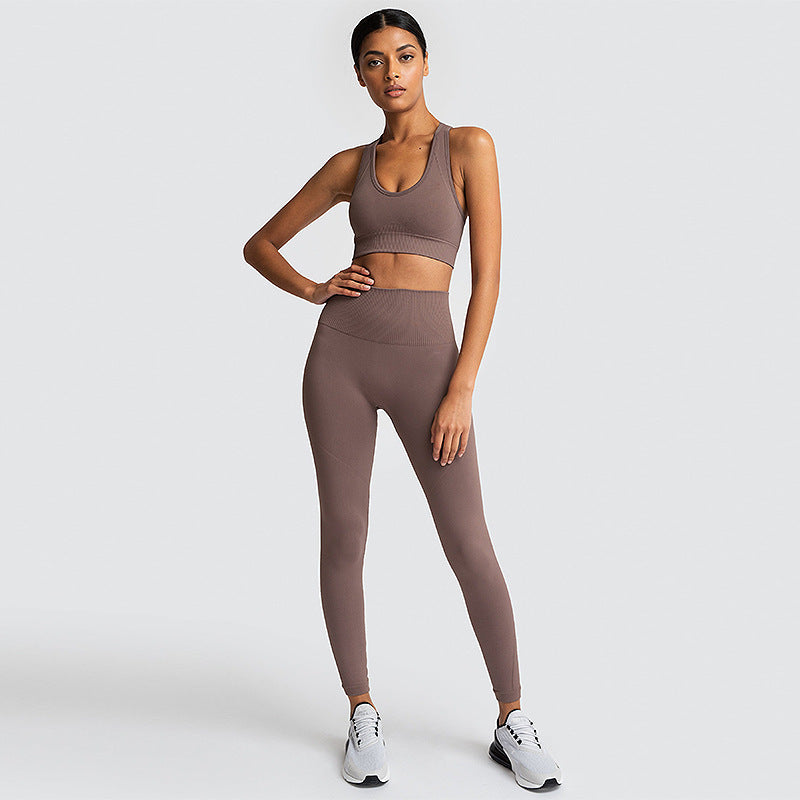 Seamless Gym Set Nylon Woman Sportswear - L&M LIFE PRODUCTS